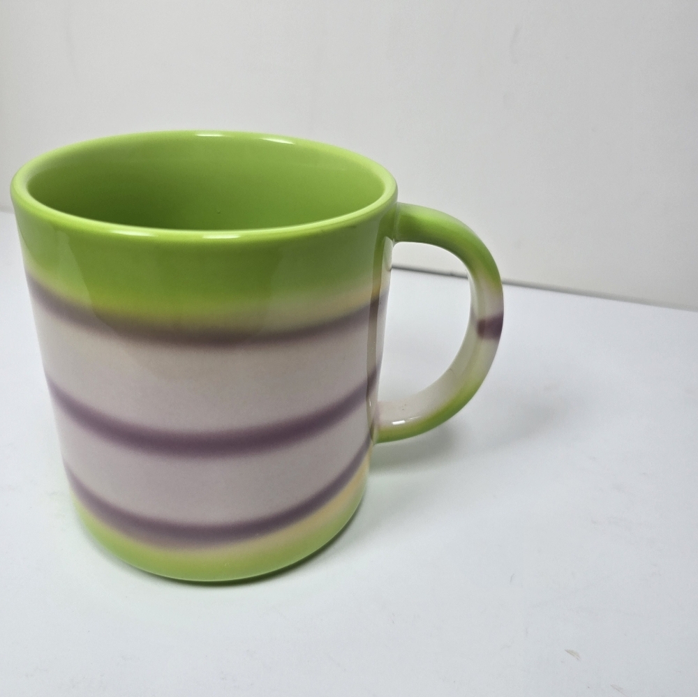 Starbucks Green & Purple Gradient Stripe Mug NWT - Picture 4 of 6